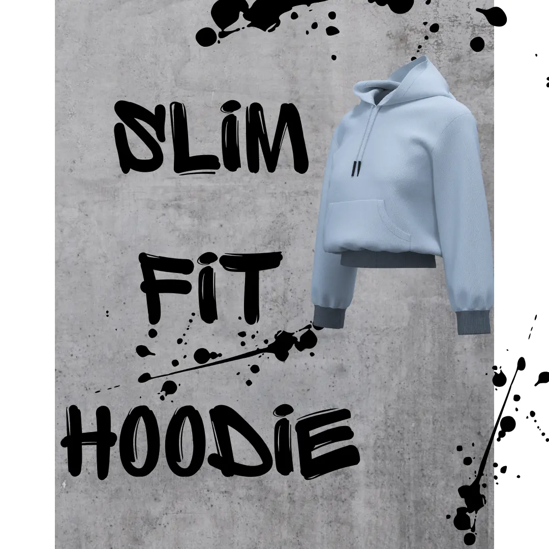 slim fit hoodie