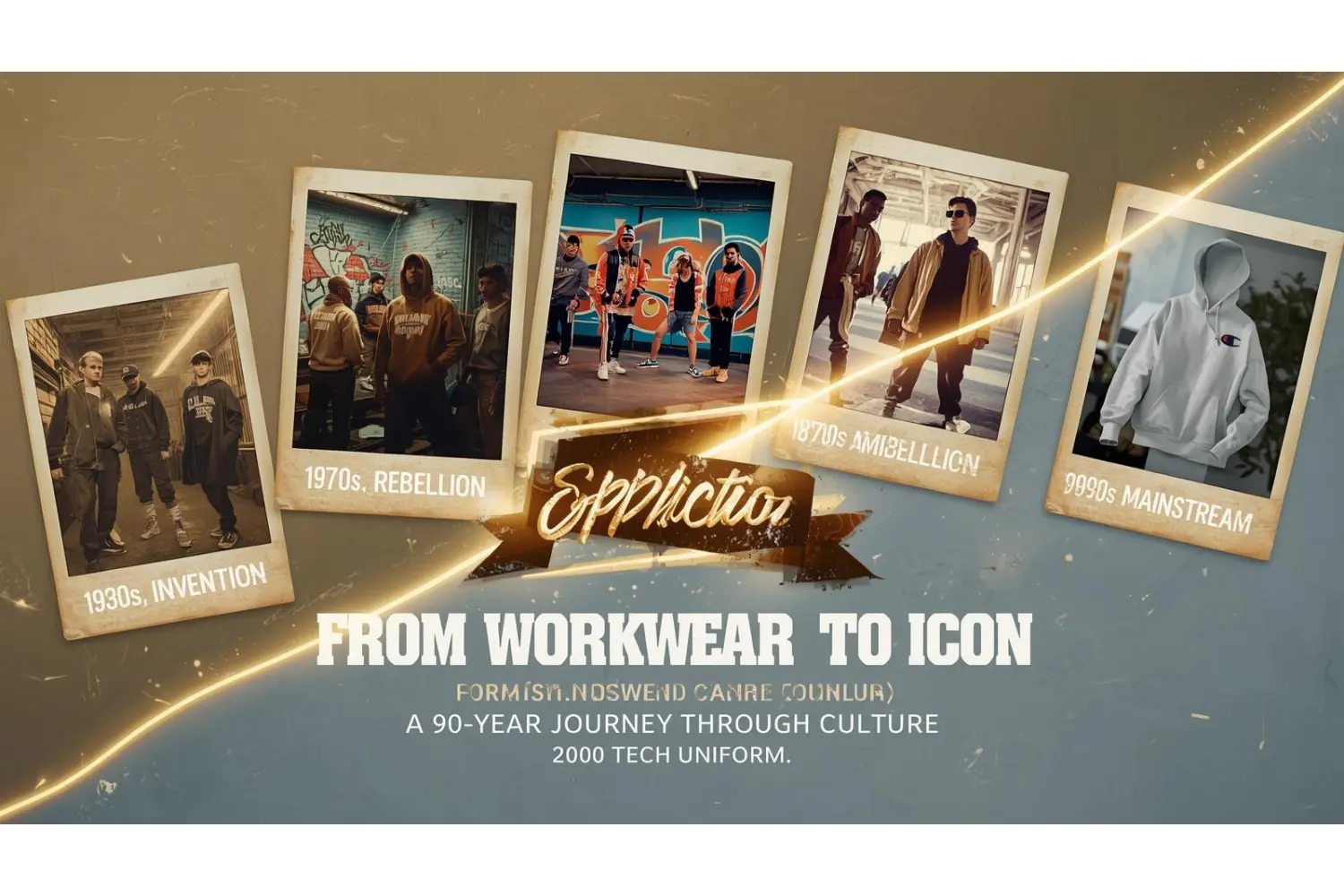 Historical timeline explaining why hoodies are still popular today.