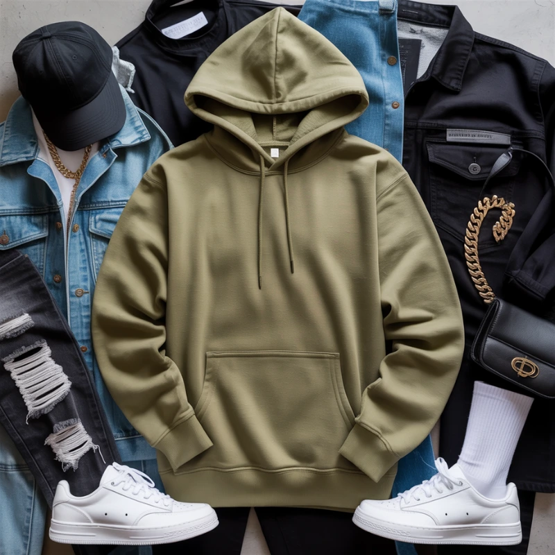 Footwear-That-Works-Best-with-Olive-Hoodies.