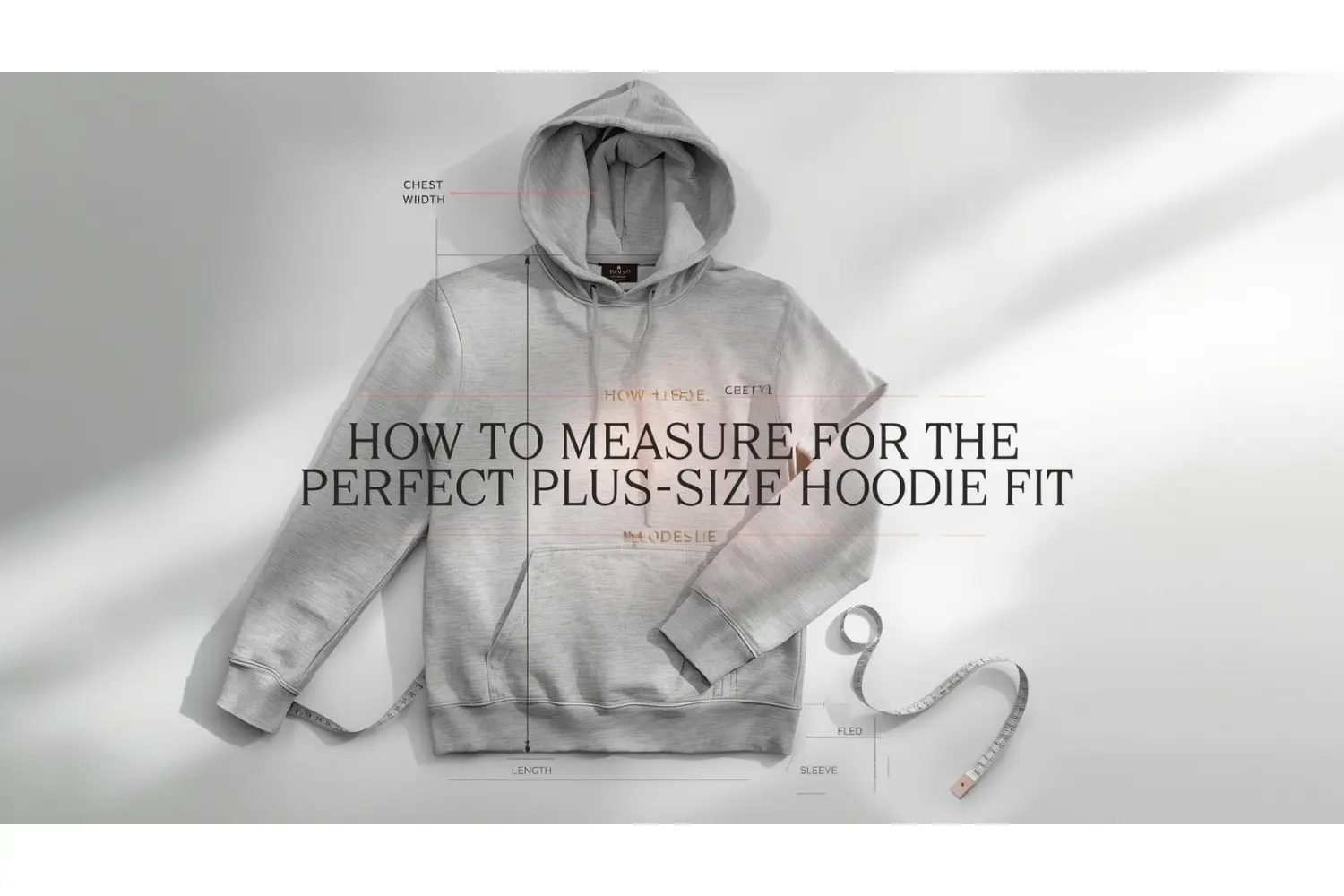 How to measure for the perfect Plus-Size Hoodie fit”