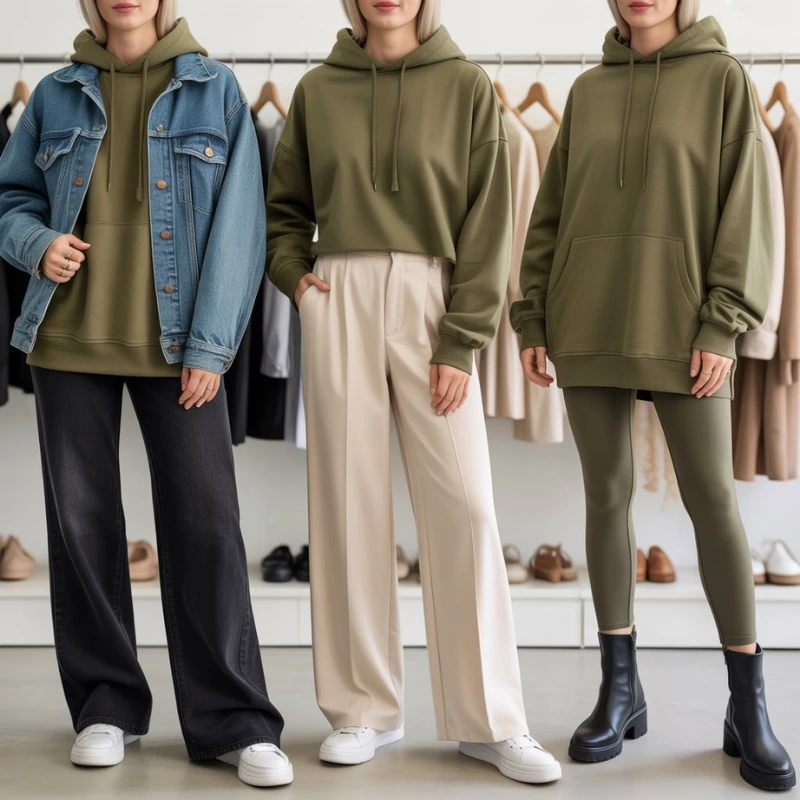 Smart-Casual-Olive-Hoodie