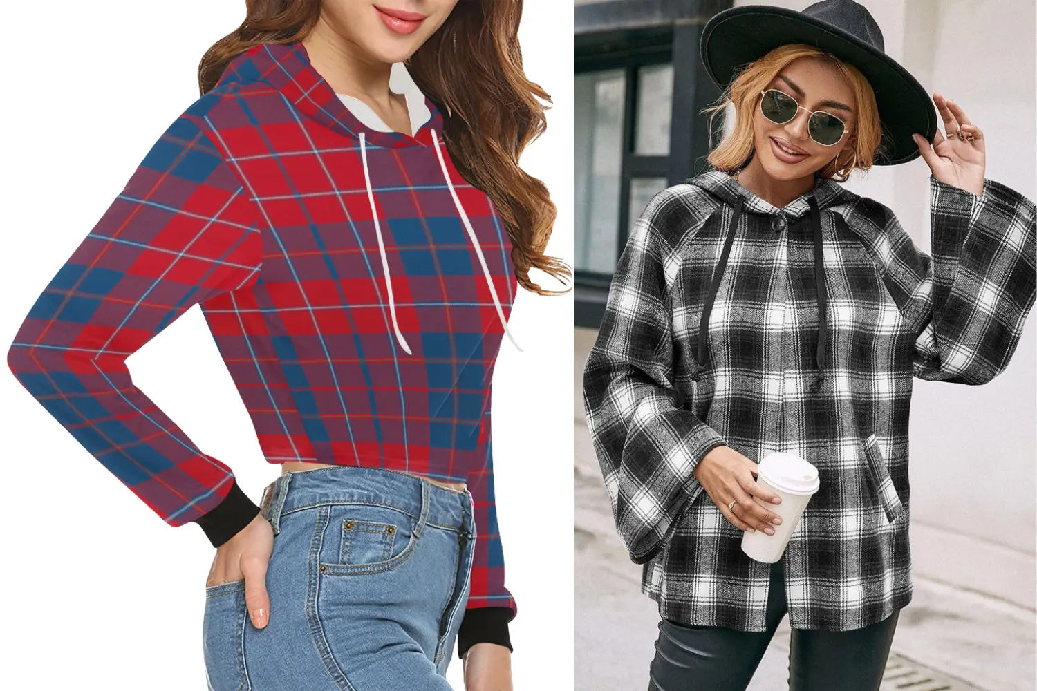 Checked-Hoodie-Smart-Pants